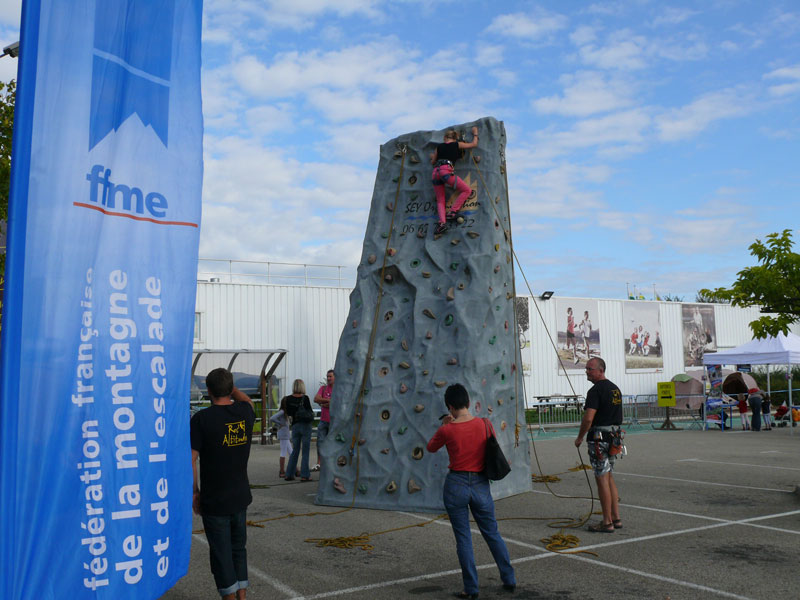 mur d'escalade mobile